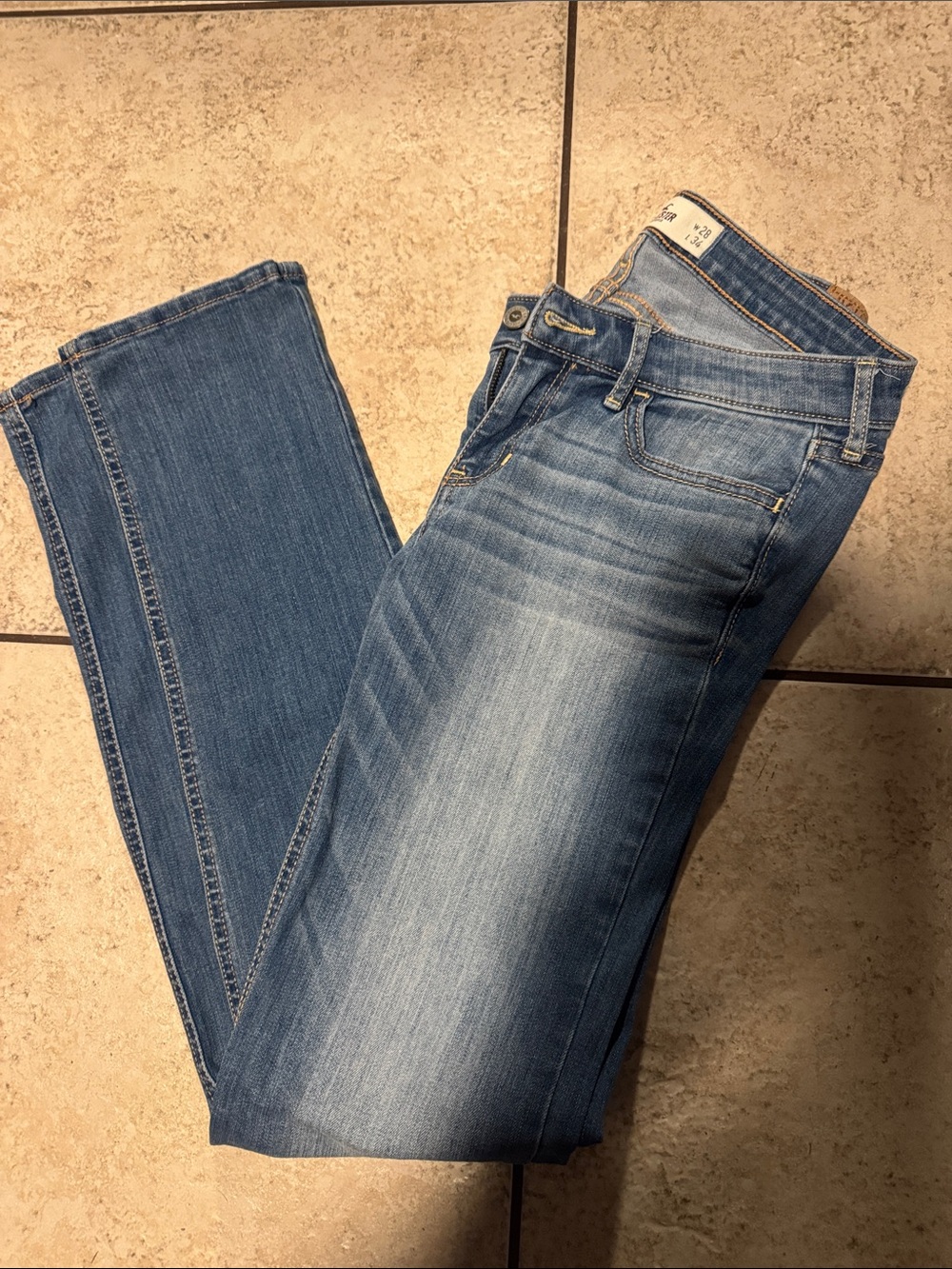 Hollister Light Blue Slim Straight Men’s Jeans